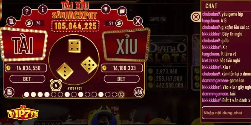 Các Sảnh Tài Xỉu Hot Nhất Tại VIP79 Tân Thủ Không Thể Bỏ Lỡ 3 Các sảnh Tài Xỉu hot nhất tại VIP79 có rất nhiều lựa chọn hấp dẫn.