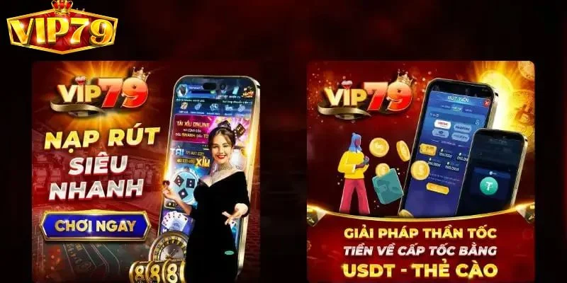 Người chơi cũng có thể lựa chọn đăng nhập VIP79 thông qua mobile.